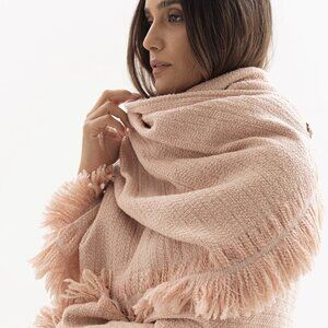 BLANKET QUILILA (NUDE) (MERINO WOOL AND COTTON)